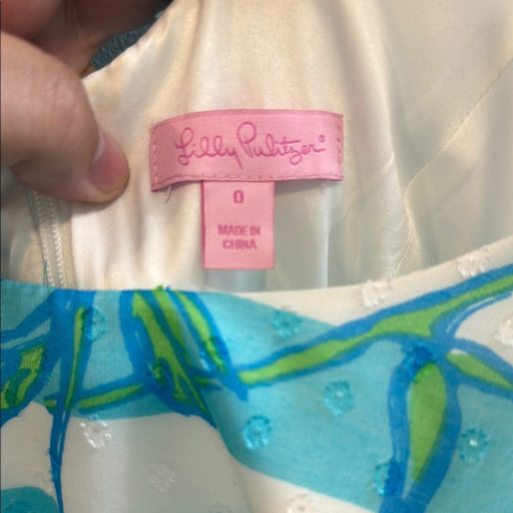 Lilly Pulitzer Vibrant Blue and Green Dress - Picture 2 of 3